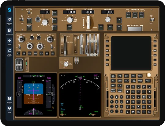 B747 FMS simulator on iPad